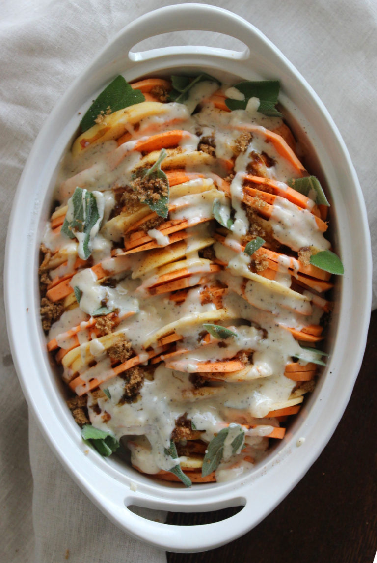 Sweet Potato and Apple Gratin the bay leaf kitchen