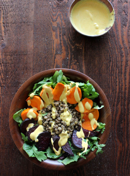 Detox Salad with Turmeric Lime Dressing