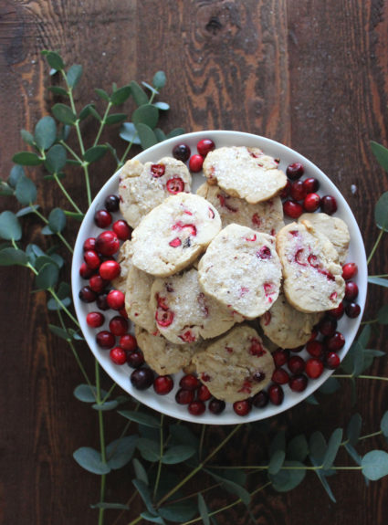 Cranberry Almond Slice-and-Bake Cookies