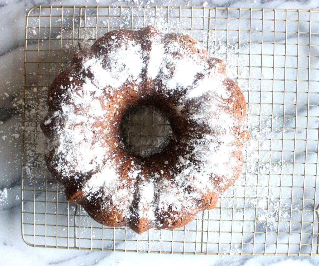 Pear and Persimmon Breakfast Bundt Cake